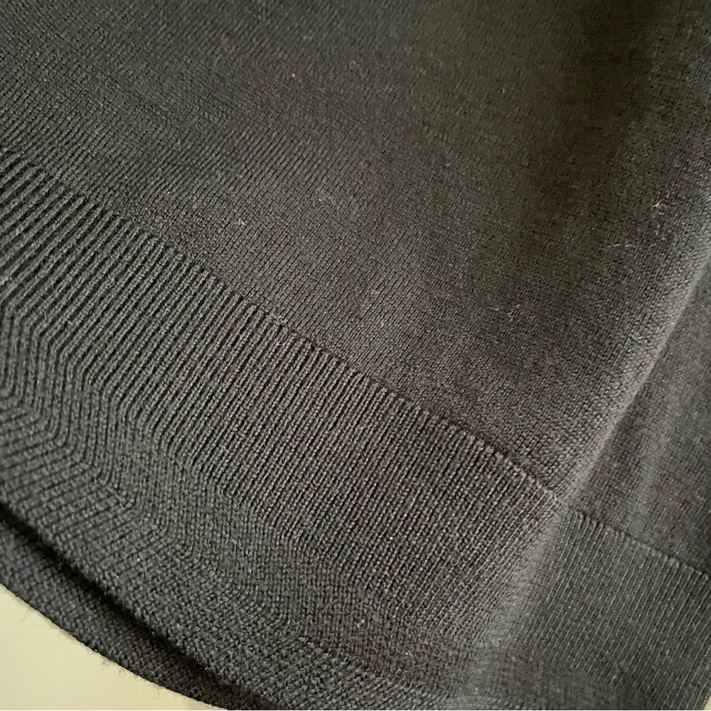 Ted Baker Merino Wool quarter-Zip XL Black Grey Preppy Luxury Sweater NWT size 5 - Picture 9 of 12